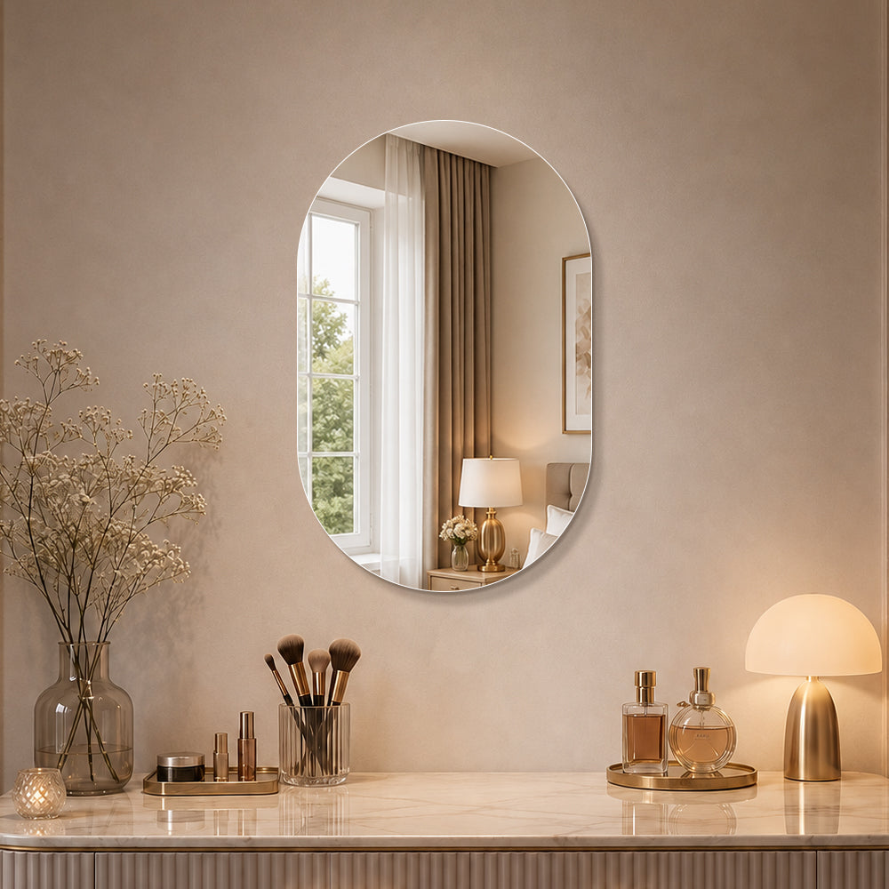 Oval Speil 50x80 cm