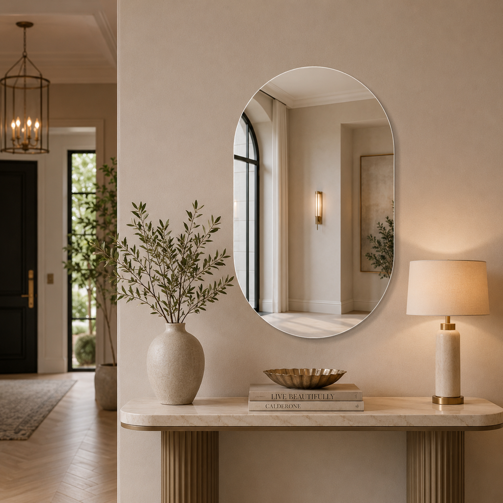 Oval Speil 50x80 cm